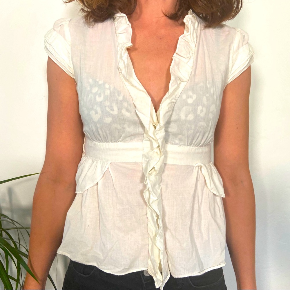 Anthropologie 100% cotton blouse